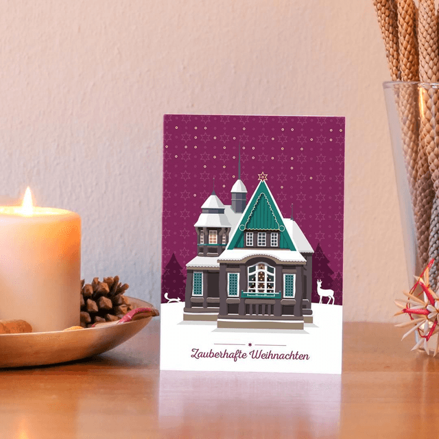 Weihnachts-Klappkarte "Zauberhafte Weihnachten"