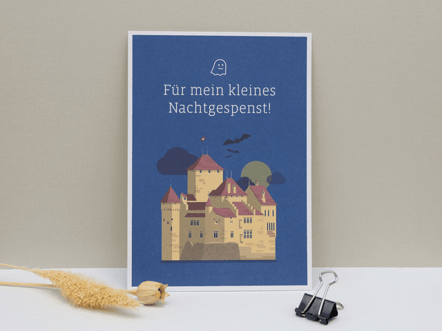 Karte &quot;Für mein kleines Nachtgespenst&quot;
